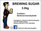 Warwick's Brewing Supplies 3.0kg Brewing Sugar
